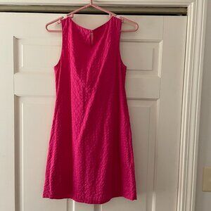 J. Crew pink seersucker summer dress Size 2